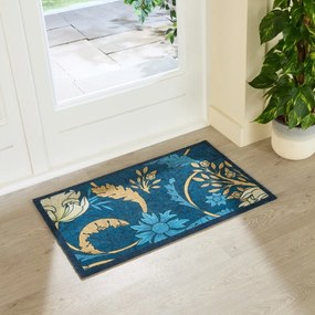 Rohožka 50x80 cm William Morris Blue – Artsy Doormats