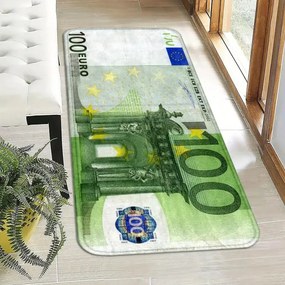 Protišmyková predložka Bankovka, 50x80, zelená, chodba / predsieň, Mujkoberec Original