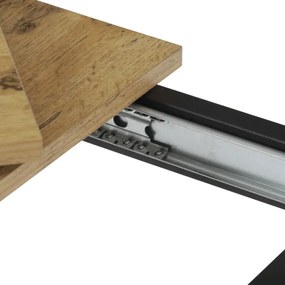 Jedálenský rozkladací stôl GDT-206 OAK hnedý