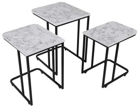 Odkladací stolík Metal Zigon, 3 ks