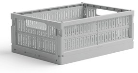 Made Crate Skladacia prepravka Misty Grey – midi