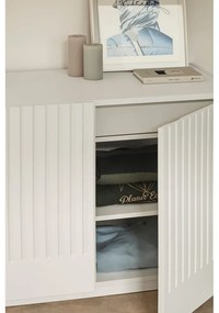 Biela nízka komoda 100x70 cm Doric – Teulat