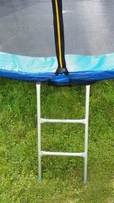 Profitent Trampolína 244 cm + vnútorná ochranná sieť + rebrík, MODRÁ