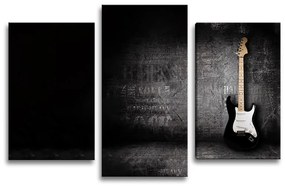 Sablio Obraz - 3-dílný Gitara - 75x50 cm