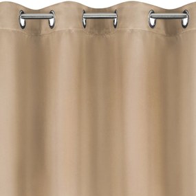 ZATEMŇOVACÍ ZÁVES NA KRÚŽKOCH BLACKOUT 135X250 CM BÉŽOVÁ
