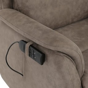 Polohovacie kreslo béžové, elektrické TV-L8902 LAN3