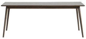 Hnedý rozkladací jedálenský stôl s doskou v dubovom dekore 190x90 cm Barrali – Unique Furniture