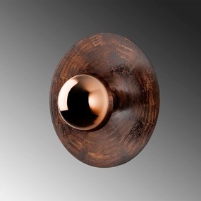 Nástěnná lampa Kurt 38 cm měděná