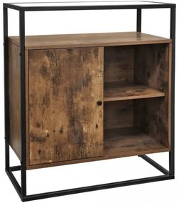 Skrinka so skleneným povrchom VASAGLE LSC12BX