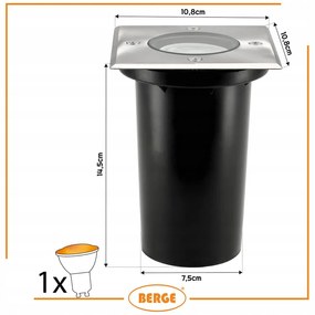 BERGE LED príjazdová lampa IP65 - GU10 - 230V