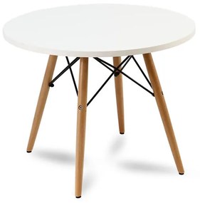 Dekorstudio Detský okrúhly stôl 60cm - biely