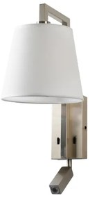 Brilagi - LED Nástenná lampa RAYA 1xE14/40W/230V + LED/3W biela/matný chróm