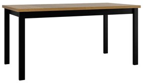 Rozkladací stôl Diesel 90 x 160/200 IV, Morenie: dub grandson - L, Farby nožičiek: čierna
