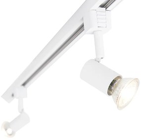 Inteligentný koľajnicový systém biely 1-fázový 5-svetlo vrátane Wifi GU10 - Jeany