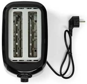 Nedis KABT150EBK - Hriankovač s dvoma otvormi 700W/230V čierna