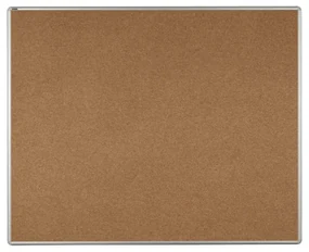 Textilná nástenka ekoTAB v hliníkovom ráme, 1500 x 1200 mm, hnedá