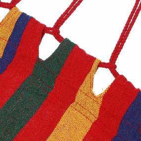 InternetovaZahrada Hojdacia sieť so strapcami 320x150 cm - červená
