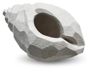 Dizajnová soška The Pear Shell, mušľa – sivá