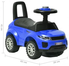 vidaXL Odrážacie auto modré-