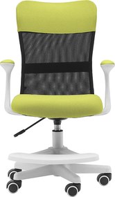 Detská stolička Neoseat MONKEY WHITE s podnožou — látka, biela / zelená