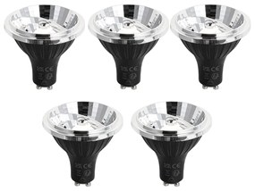 Sada 5 stmievateľných LED žiaroviek GU10 70 mm 6,5 W 600 LM 4000 K
