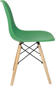 Dekorstudio Dizajnová jedálenská stolička v škandinávskom štýle - zelená