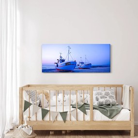 Obraz - Vylodenie za súmraku (120x50 cm)