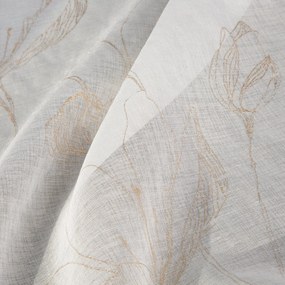 ZÁCLONA NA KRÚŽKOCH AMALIA 140X250 CM VZOROVANÁ