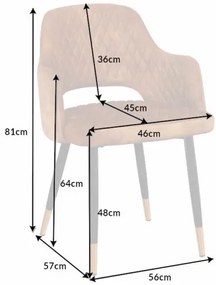 Stolička Paris dekoračné prešívanie zamatová horčicová žltá