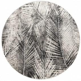 Kusový koberec Emola šedokrémový kruh 100cm