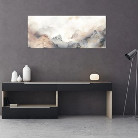 Obraz - Abstrakcia hôr s textúrou mramoru (120x50 cm)