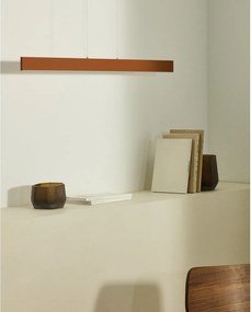 LED závesné svietidlo v terakotovej farbe s kovovým tienidlom Boadella – Kave Home