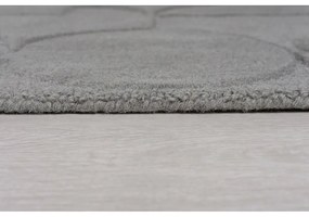 Sivý vlnený okrúhly koberec ø 160 cm Gigi - Flair Rugs