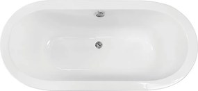 Besco Voľne stojaca vaňa zo sanitárneho kompozitu Victoria CC/SP 185x82, s prepadom BESCO-Typ výpuste: Alcaplast Click-Clack so štrbinovým prepadom, …