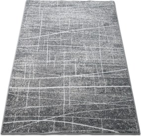 DY Sivý koberec s bielymi linkami Enigma 05 Rozmer: 200x290 cm