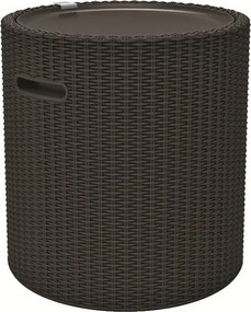 Keter úložný stolík Cool Stool 39 l, hnedá