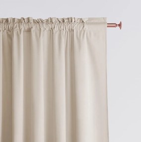 Krémový záves Aura so zavesením na riasiacu pásku 180 x 250 cm