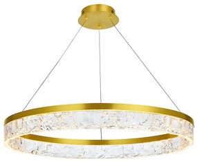 Toolight Toolight, LED závesné osvetlenie 80cm, 50W, 3000K, LHJ047-CP, zlatá lesklá, OSW-50022