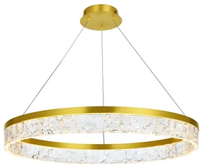 Toolight Toolight, LED závesné osvetlenie 80cm, 50W, 3000K, LHJ047-CP, zlatá lesklá, OSW-50022