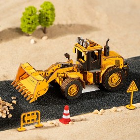 Robotime Rokr 3D dřevěné puzzle Buldozer 211 ks