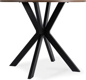 Stôl ERION 90 cm Dub Rustikál / čierny