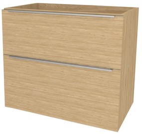 Mereo, Mereo Mailo, kúpeľňová skrinka 81 cm, chróm madlo, Multidecor, Dub olejovaný, MER-CN591SDUO1