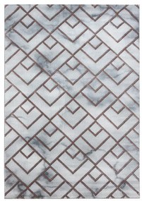 Koberec Naxos mozaika sivo - hnedý