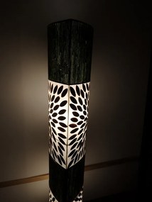 Lampa stojacia ROSA GREEN,  pravá perleť, 150 cm, ručná práca