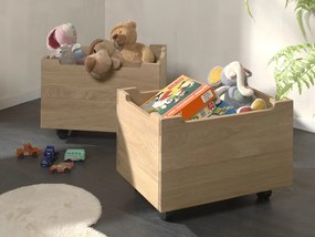 Sada dvoch zásuviek z dubového dreva Forrest