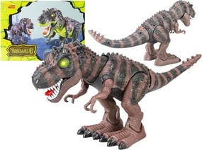 LEAN Toys Chodiaci dinosaurus Tyranosaurus Rex na batérie hnedý