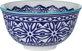 ORNAMENTS Miska 240 ml - modrá/biela