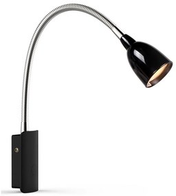 Markslöjd Markslöjd 105940 - LED Nástenná lampička TULIP LED/2,5W/230V čierna ML1028
