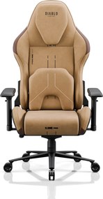 Herné látkové kreslo hnedé, Normal Size: Diablo X.One Prime Camel Brown