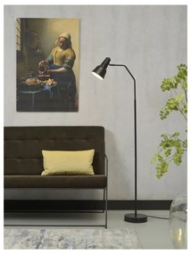 Čierna stojacia lampa s kovovým tienidlom (výška 140 cm) Valencia – it's about RoMi